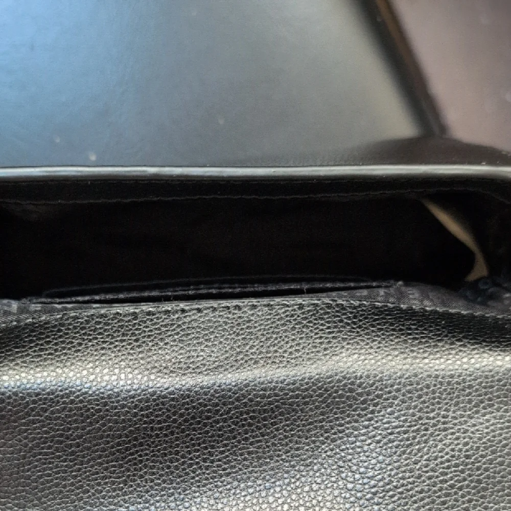 kate spade Black Glitter Crossbody Bag with Gold Chain